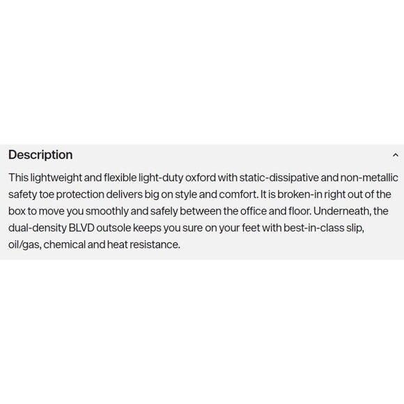 Red Wing 6172 ComfortPro Safety Toe Oxford Blk Work Shoe Men 8.5 EE NEW in BOX - Picture 6 of 12